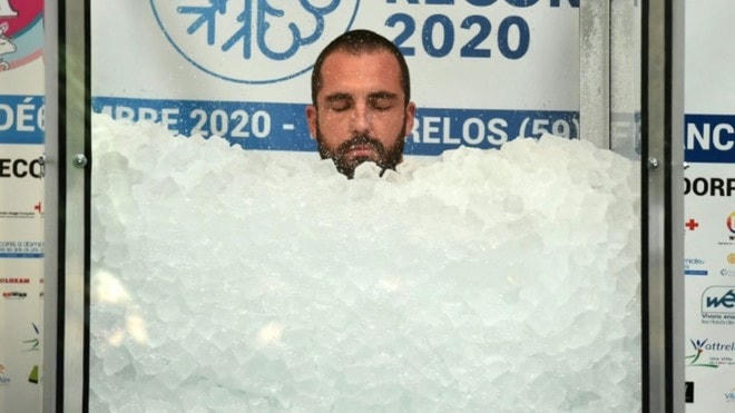 'Người băng Pháp' lập kỷ lục thế giới mới