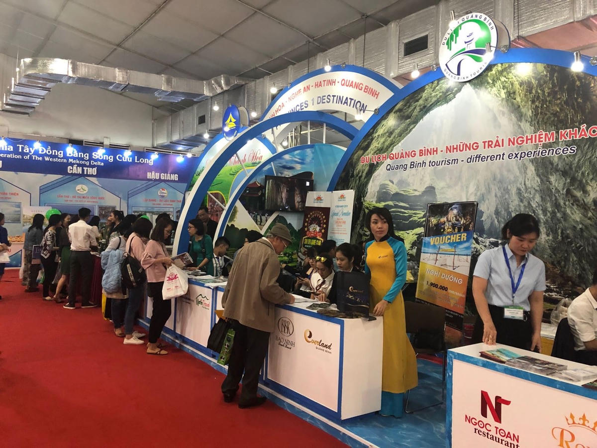 Quang cảnh Hội chợ Du lịch quốc tế Việt Nam -VITM Hà Nội năm 2019 ( Ảnh minh họa).