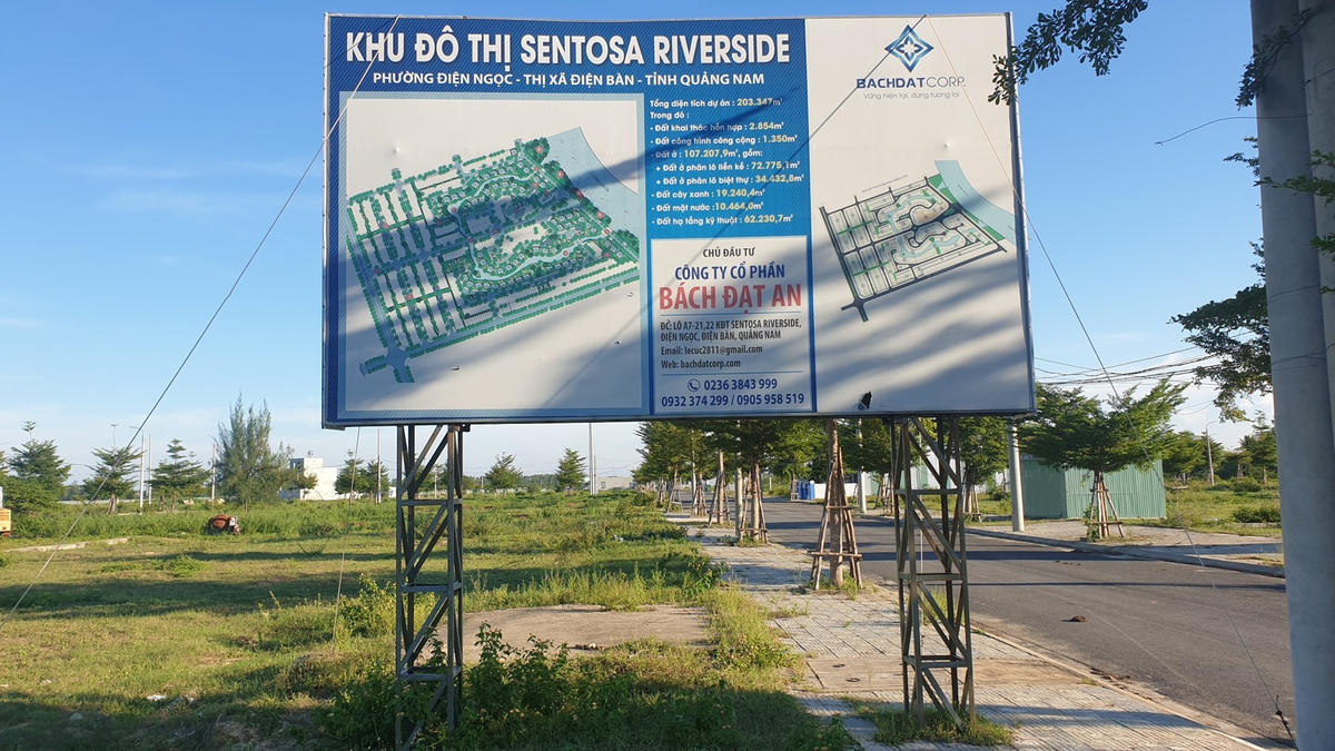 Khu đô thị Sentosa Riverside có diện tích 20,33ha.