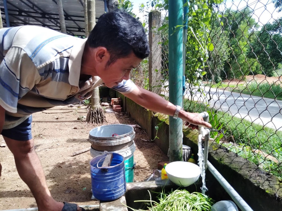 Ông Cường lo sợ bãi rác ảnh hưởng nguồn nước ngầm.