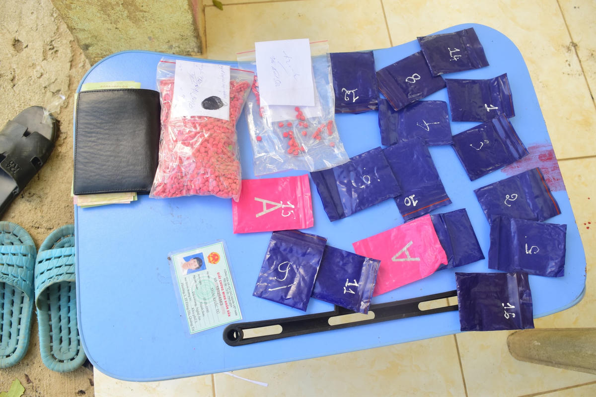 Tang vật vụ án.
