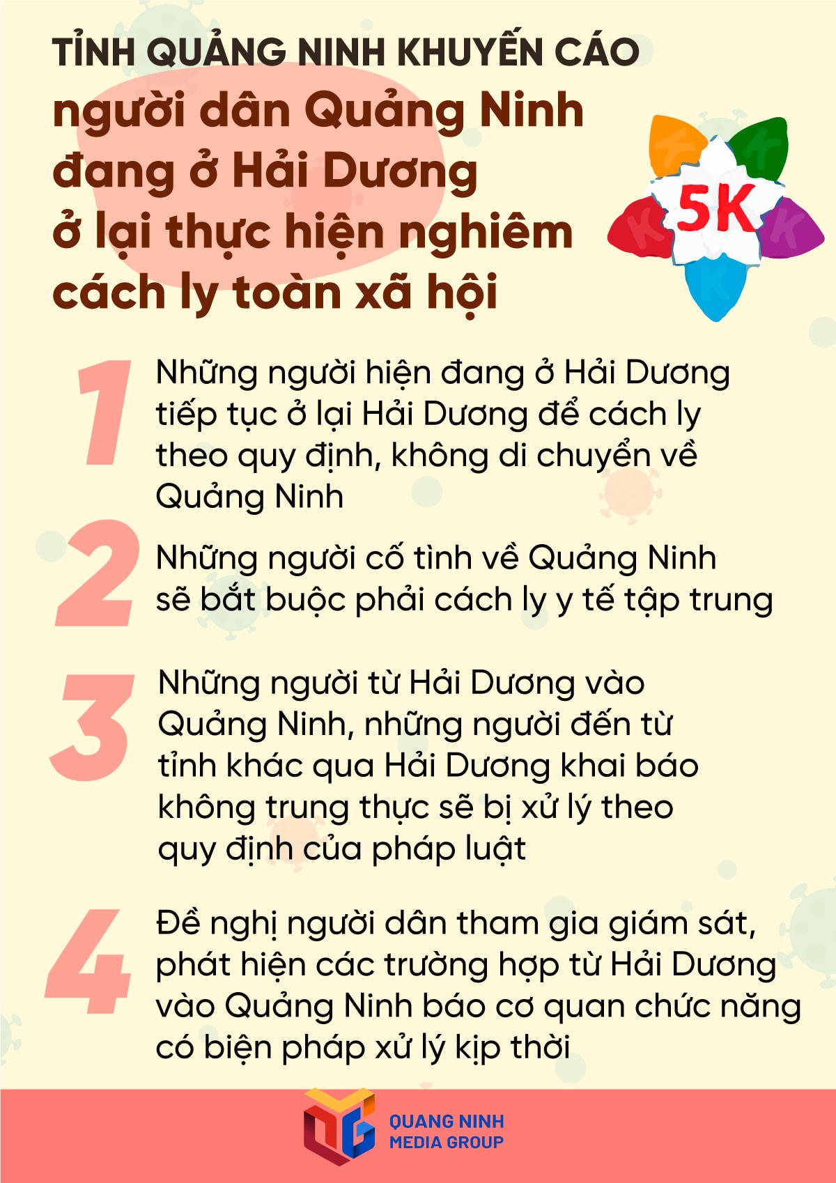 Người từ Hải Dương sang Quảng Ninh sẽ bị cách ly y tế tập trung