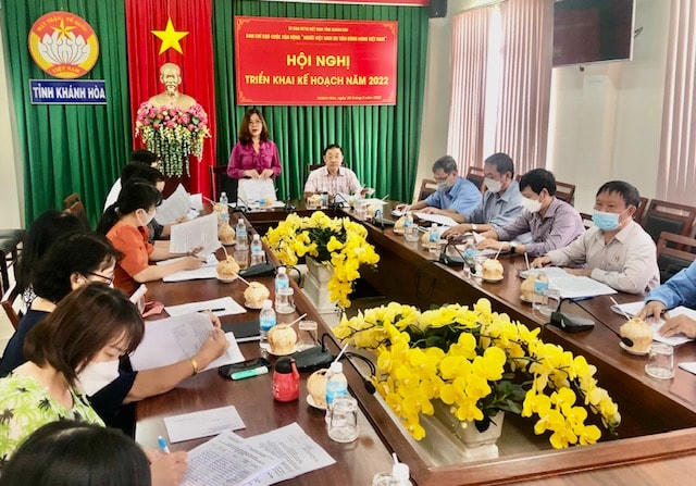 Hội nghị tổng kết Cuộc vận động "Người Việt Nam ưu tiên dùng hàng Việt Nam" ở Khánh Hòa.