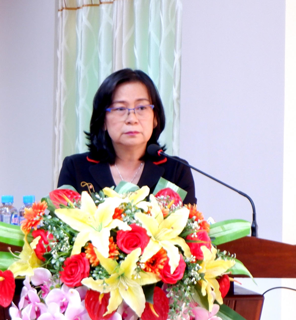 Bà Võ Thị Hồng Ánh, Phó Chủ tịch UBND TP Cần Thơ phát biểu 