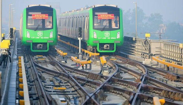 Dự án đường sắt Cát Linh - Hà Đông đang "vướng" một số tồn tại, vướng mắc liên quan đến thiết bị khu Depot, đánh giá an toàn đoàn tàu. (Ảnh: Toàn Vũ).  
