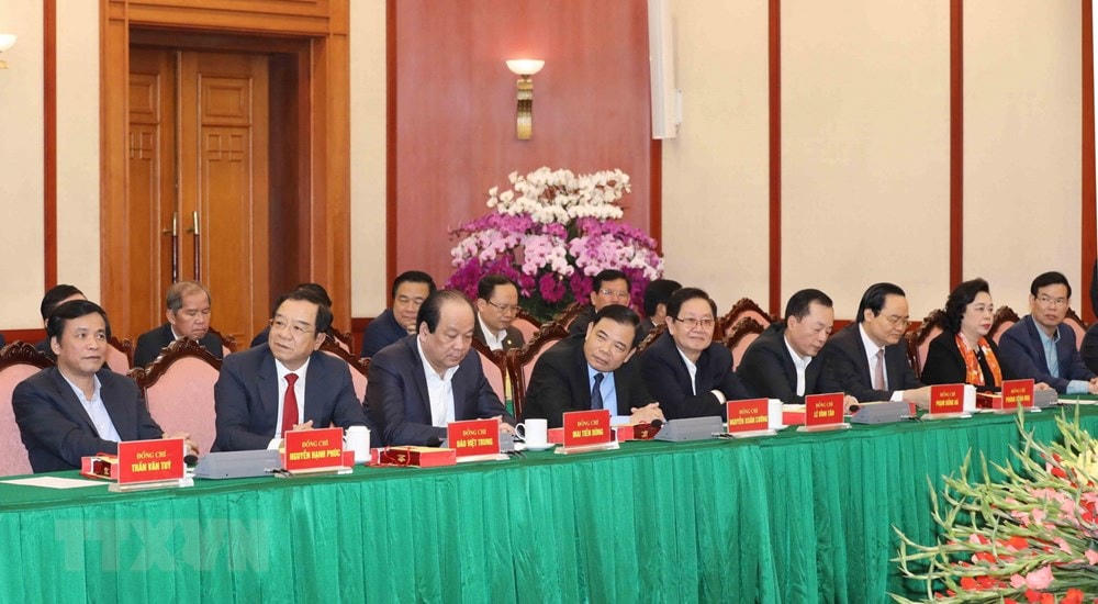 Đại biểu dự buổi gặp mặt. Ảnh: Phương Hoa/TTXVN.