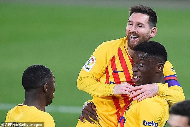 Barcelona chỉ còn kém đội đầu bảng Atletico đúng 2 điểm.