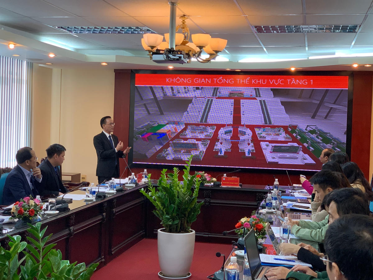 Phó Chủ tịch Liên minh HTX Việt Nam Nguyễn Mạnh Cường thông tin về Triển lãm thành tựu phát triển kinh tế tập thể, HTX và hoạt động của hệ thống Liên minh HTX Việt Nam giai đoạn 2016-2020.