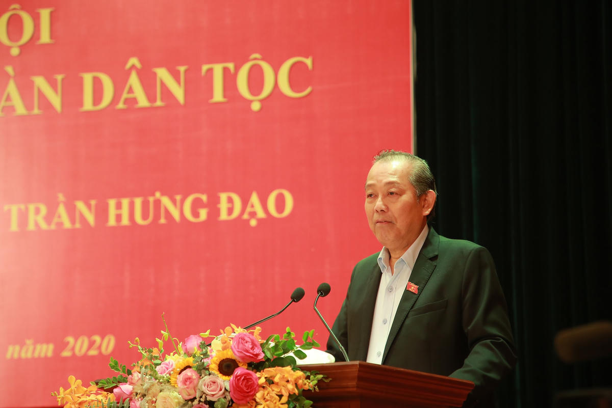 Phó Thủ tướng Thường trực Trương Hòa Bình phát biểu tại Ngày hội. Ảnh: Thế Khánh.