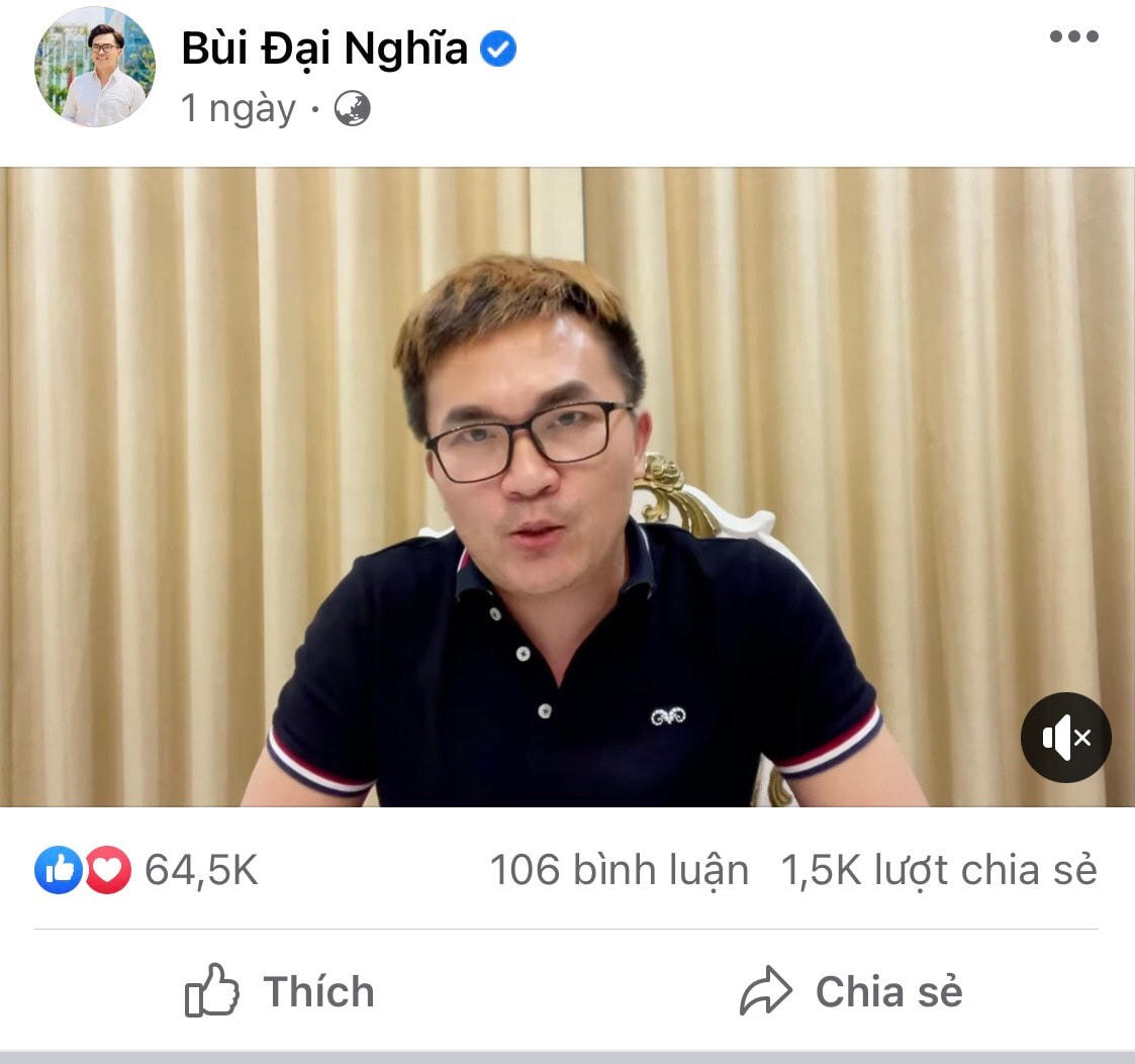 Đại Nghĩa livestream khẳng định đã nhận được số tiền 3 tỷ  từ Trấn Thành. Nam nghệ sĩ cho hay, số tiền này đã được đưa vào quỹ An Vui, anh cùng mọi người trong đoàn chưa bao giờ có suy nghĩ sử dụng tiền trong tài khoản An Vui cho mục đích riêng. Ảnh: CMH.