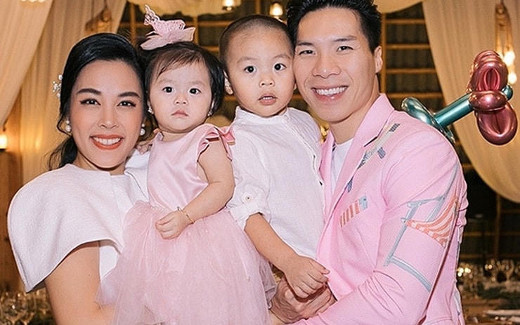 Vợ chồng Quốc Nghiệp – Ngọc Mai hiện đang có cuộc sống viên mãn, hạnh phúc bên con trai Hùng Tâm và con gái Tâm An.