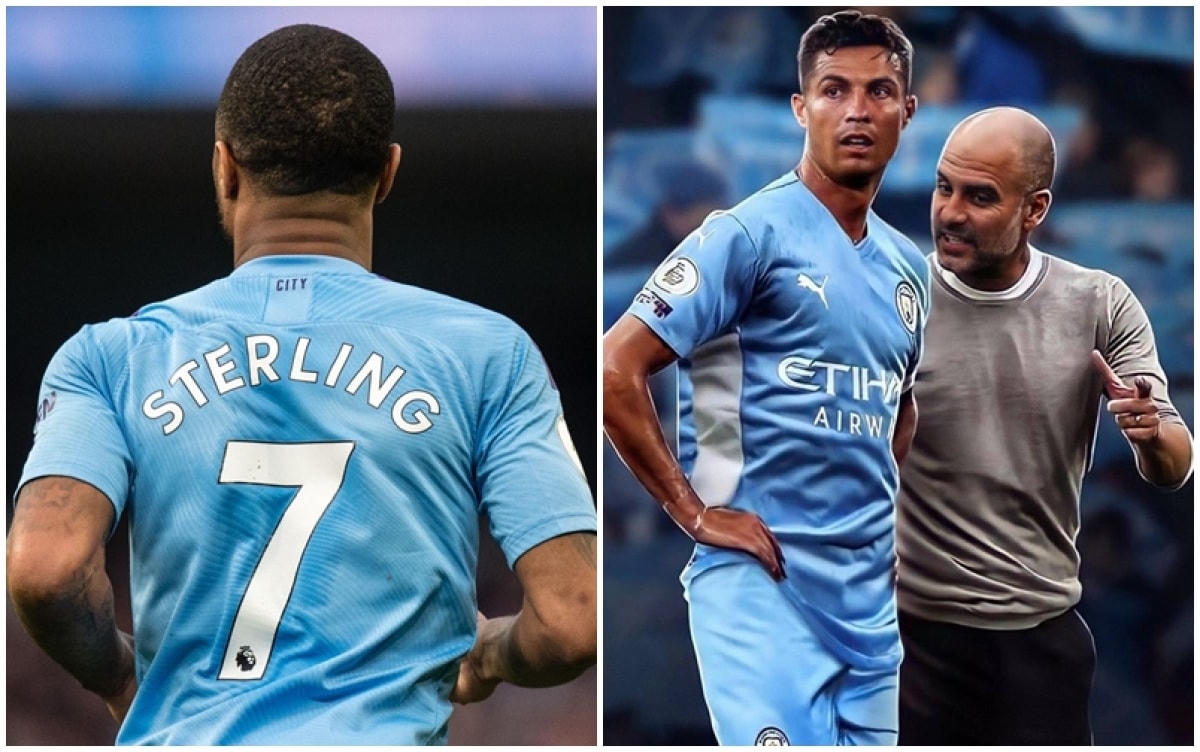 Sterling sẽ phải ra đi để Pep đón Ronaldo? (Ảnh: Getty).