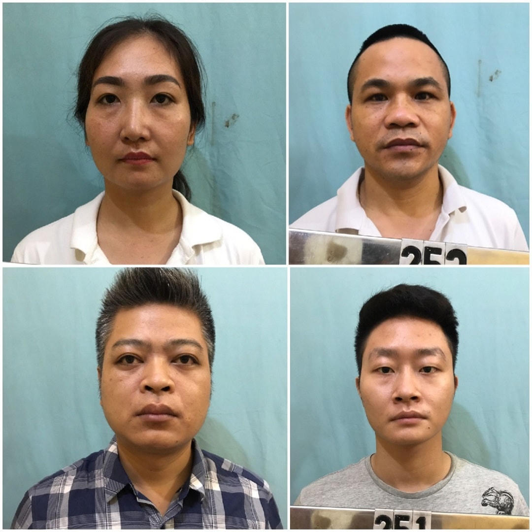 Các đối tượng Linh, Phương, Tuấn và Quang (từ trên xuống, trái qua).