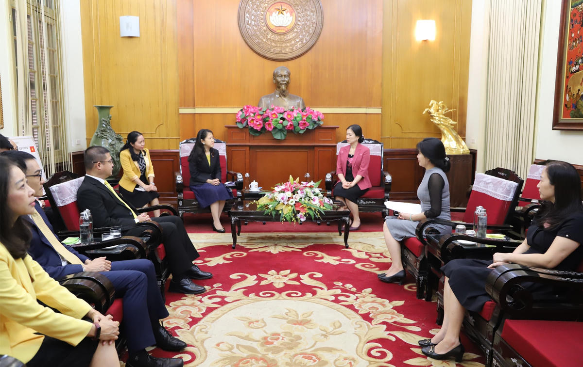 Quang cảnh buổi tiếp.