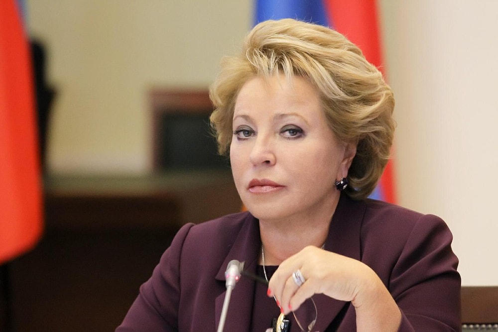 Chủ tịch Hội đồng Liên bang Nga Valentina Matviyenko. Nguồn: RT.