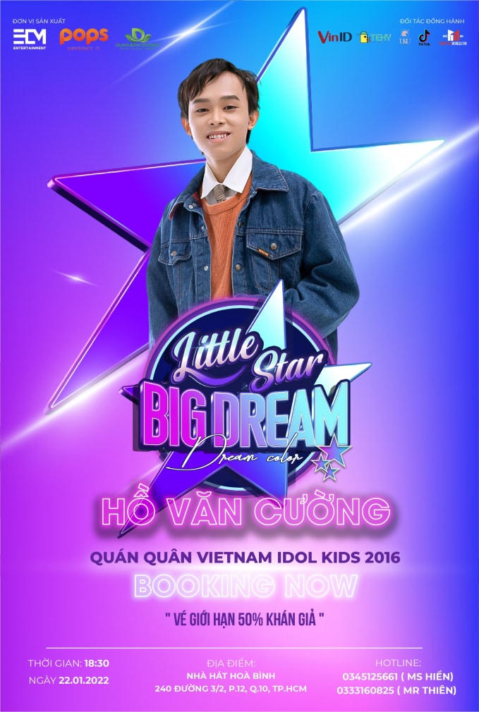 Hồ Văn Cường tái xuất trong "Little star big dream 2022".