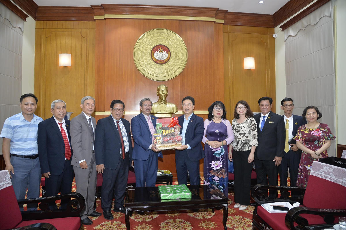 Ông Nguyễn Văn Thanh, Trưởng Ban Tôn giáo UBTƯ MTTQ Việt Nam tiếp Giáo hội Báp-tít Việt Nam. Ảnh: Phạm Cường.