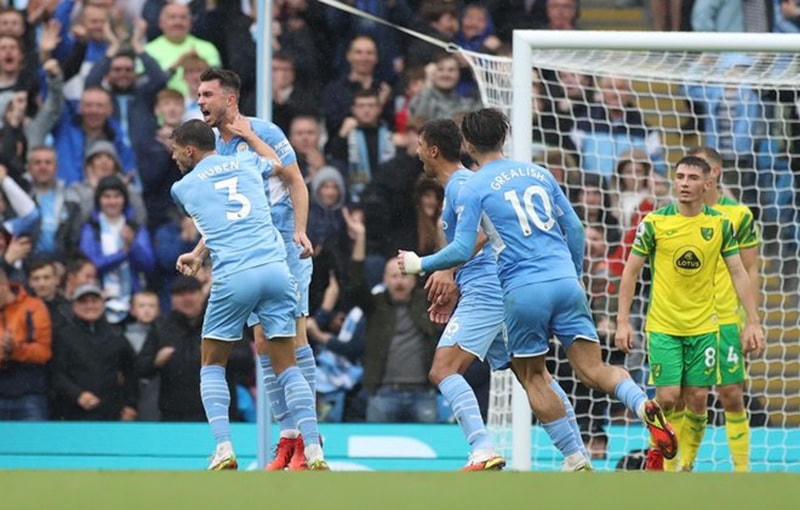 Đây là lần thứ 2 liên tiếp, Man City vùi dập Norwich đến 5-0.