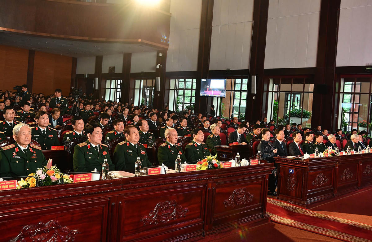 Các đại biểu dự buổi lễ. Ảnh: Trọng Hải.