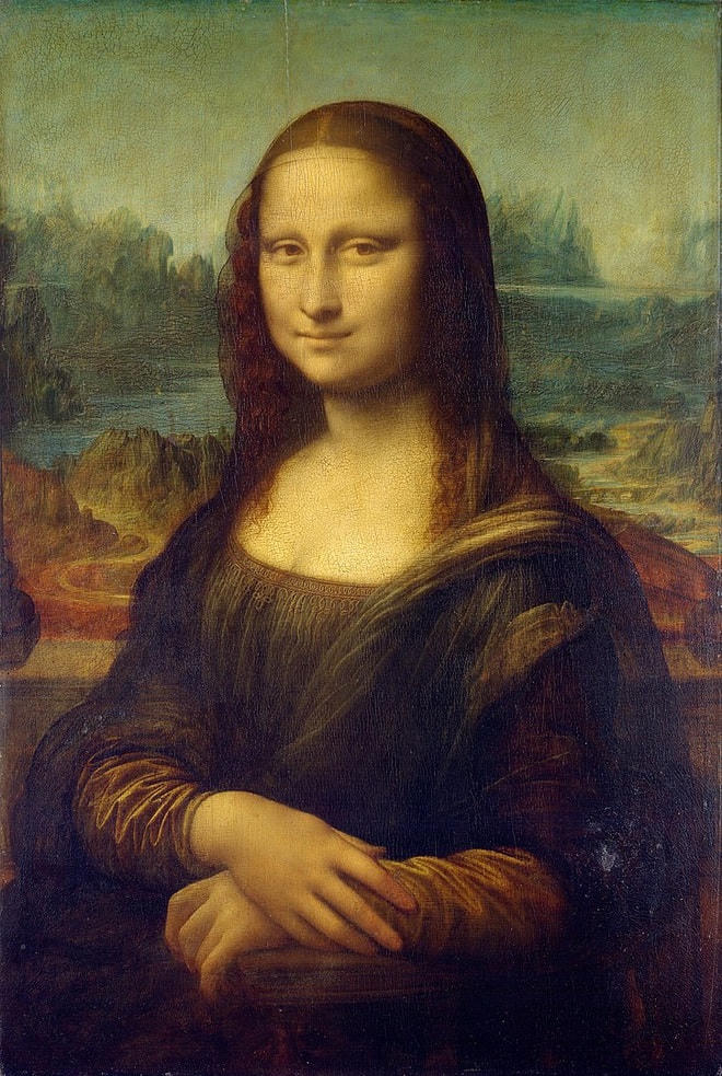 Danh họa người Ý Leonardo da Vinci và bức "Mona Lisa", thực hiện từ năm 1503 - 1505.  