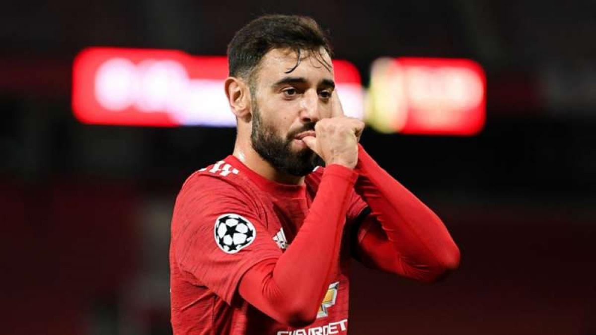 Bruno Fernandes tiếp tục tỏa sáng trong màu áo MU. (Ảnh: Getty).