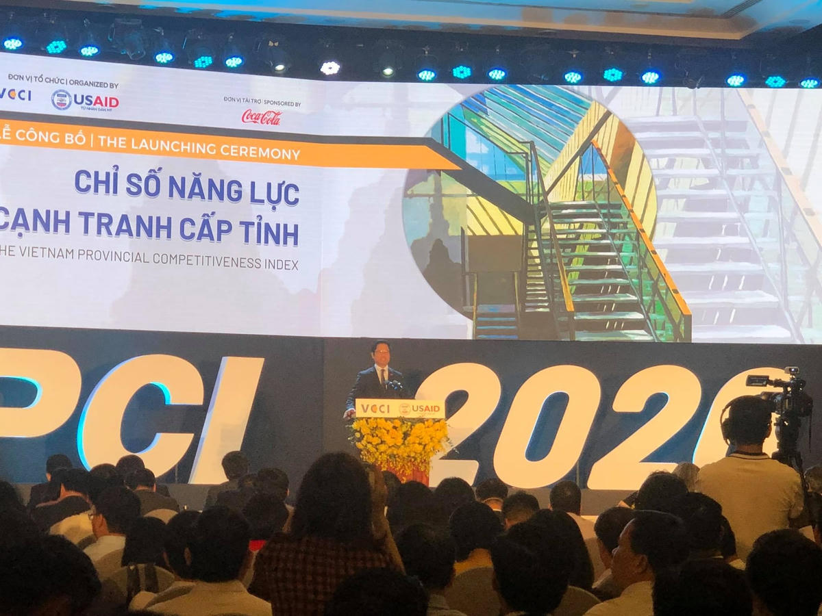 Lễ công bố chỉ số PCI 2020.