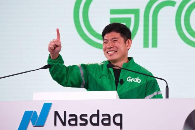 Anthony Tan trong lễ rung chuông hôm qua. Ảnh: Bloomberg.