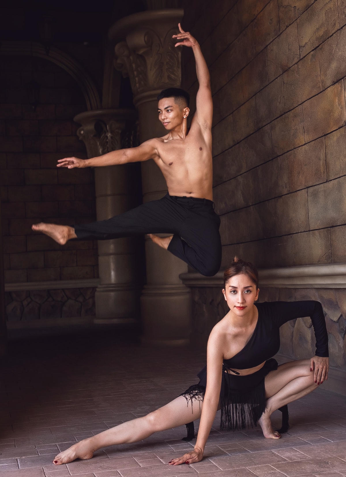 Hai vợ chồng kiện tướng dance sport luôn quan niệm vì nhau mà sống. Ảnh: Cúm.