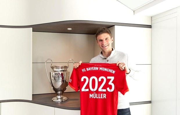 Mueller sẽ thi đấu cho Bayern đến năm 2023. (Nguồn: FCBayern).