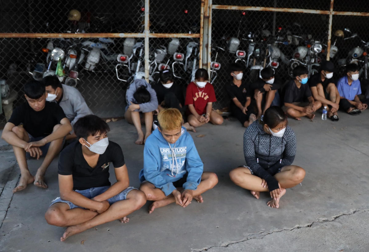 Các đối tượng bị tóm đều có tuổi đời rất trẻ (Ảnh: Công an Tây Ninh).