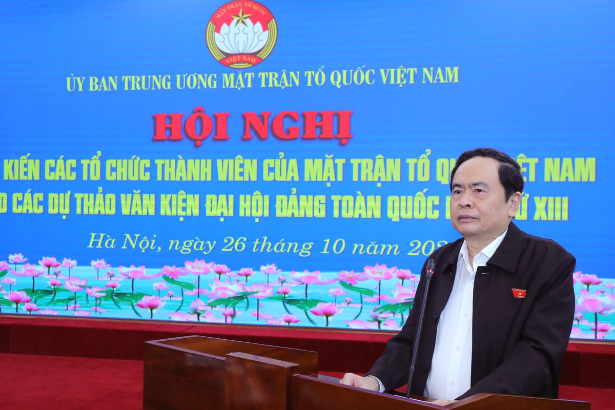 Bí thư Trung ương Đảng, Chủ tịch UBTƯ MTTQ Việt Nam Trần Thanh Mẫn.