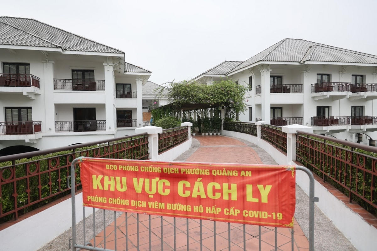 Khu vực cách ly tại khách sạn InterContinental Hanoi Westlake được phân luồng riêng theo đúng quy định.  