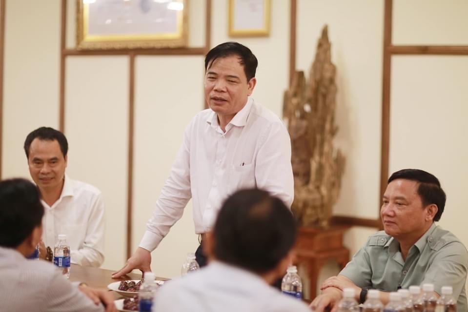 Bộ trưởng Nguyễn Xuân Cường phát biểu tại cuộc làm việc