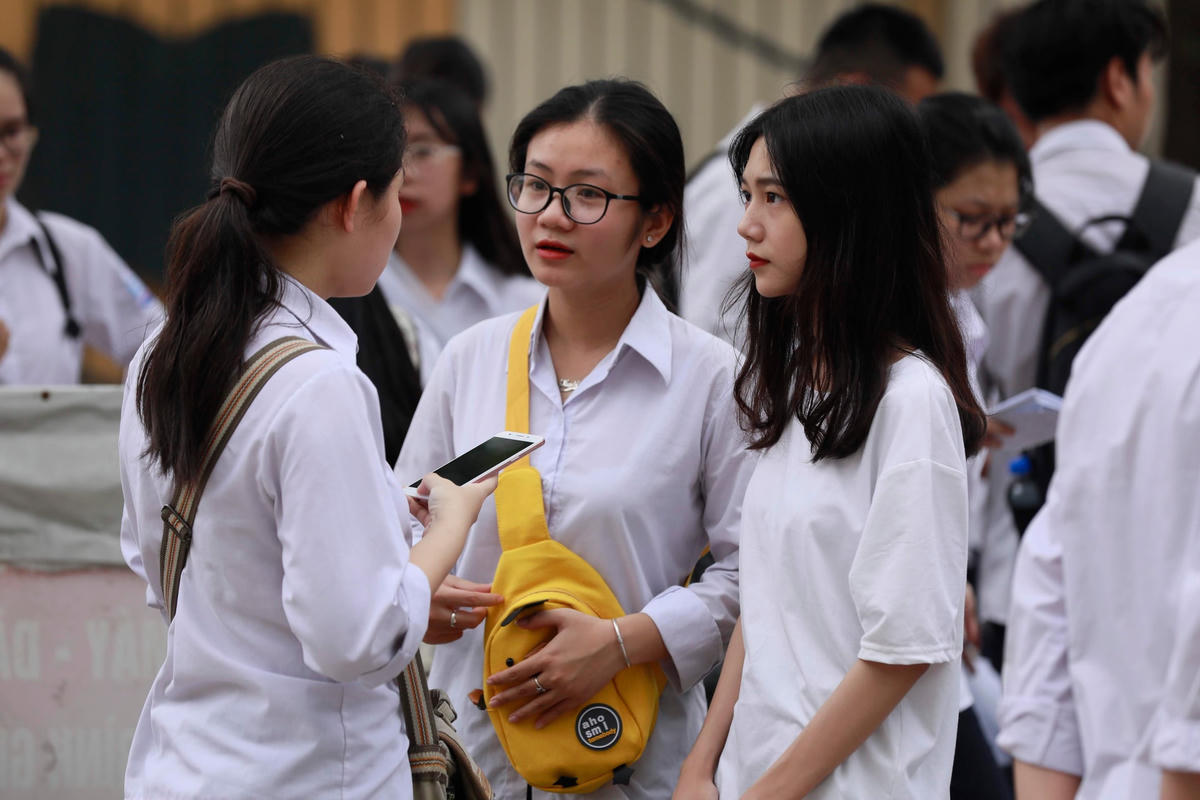 Thí sinh dự thi THPT quốc gia 2019. Ảnh: Phạm Quang Vinh.