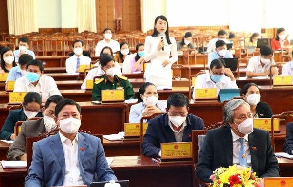 Các đại biểu tham dự kỳ họp thứ 3 HĐND tỉnh Ninh Thuận.