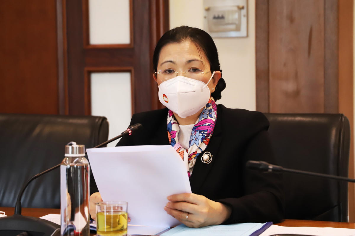Phó Chủ tịch Trương Thị Ngọc Ánh tham dự Hội nghị.