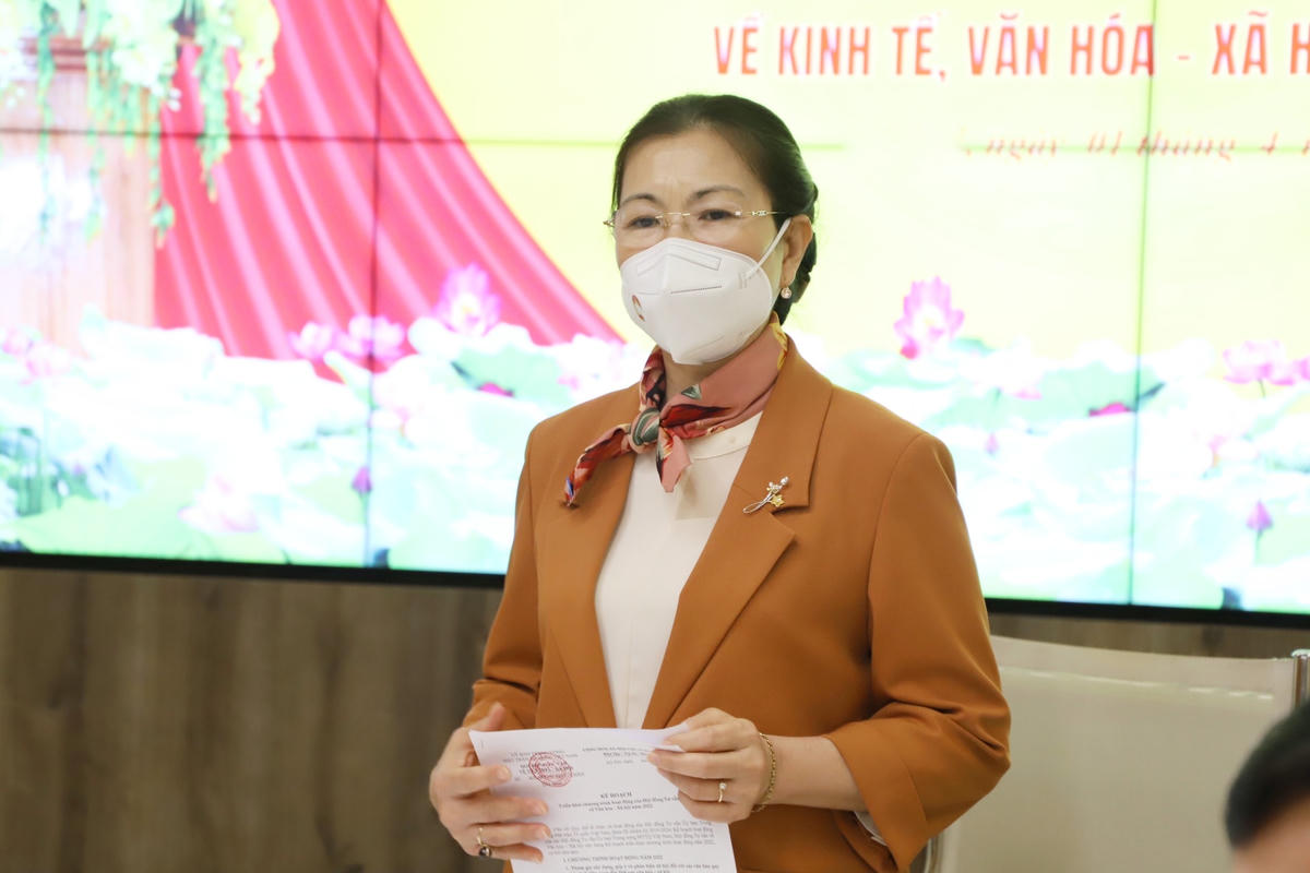 Phó Chủ tịch Trương Thị Ngọc Ánh chủ trì Hội nghị.