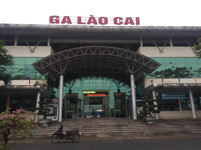 Ga Lào Cai - điểm đến của tàu du lịch SP3 Hà Nội - Lào Cai.