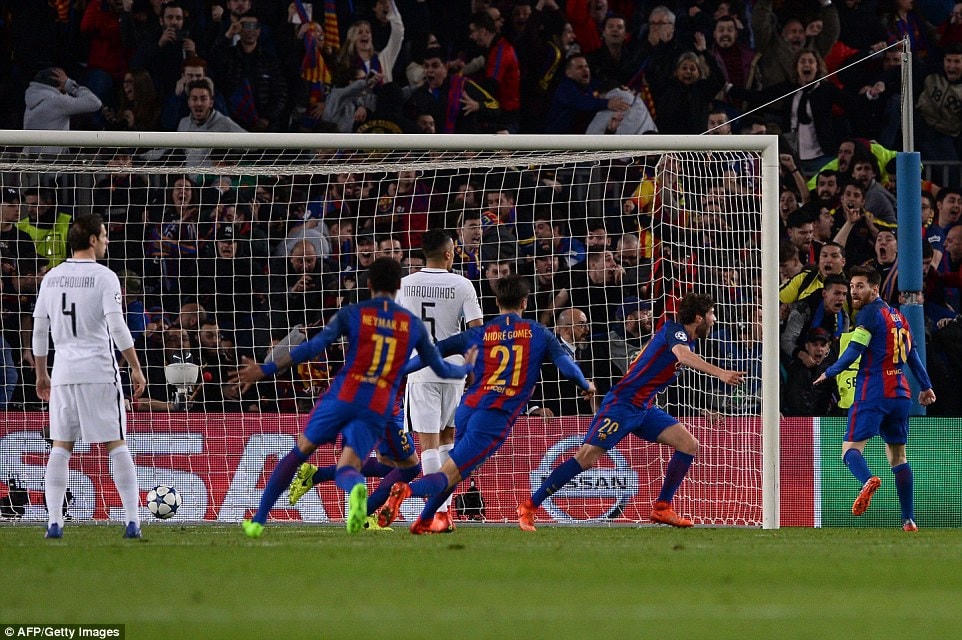 Barcelona tái ngộ PSG sau chiến thắng kinh điển 6-5 sau hai loạt trận ở mùa giải 2016-17.