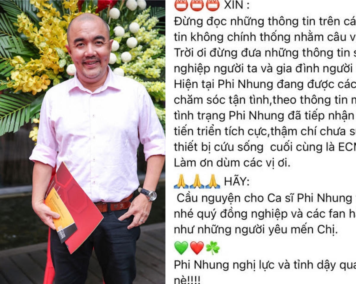Đạo diễn, diễn viên Lê Quốc Thuận cùng nhiều nghệ sĩ Việt lên tiếng bác bỏ thông tin ca sĩ Phi Nhung qua đời do mắc Covid -19. Ảnh: CMH. 