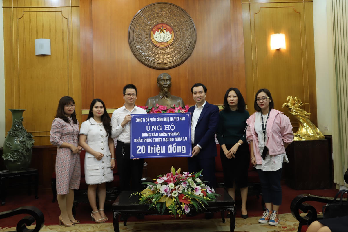 Tiếp nhận ủng hộ từ Công ty Cổ phần công nghệ ITG.