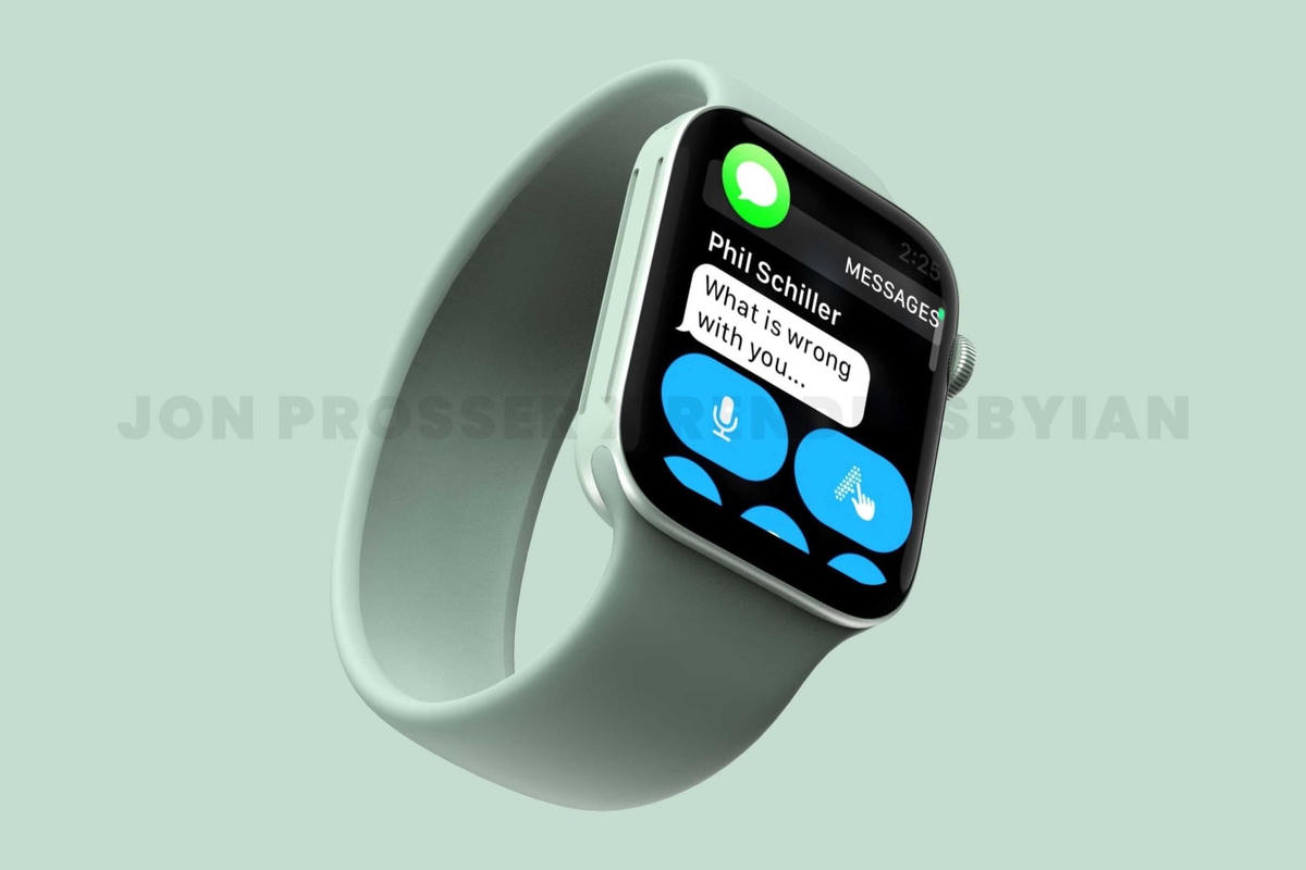 Lộ diện hình ảnh Apple Watch Series 7 với thiết kế viền phẳng góc cạnh
