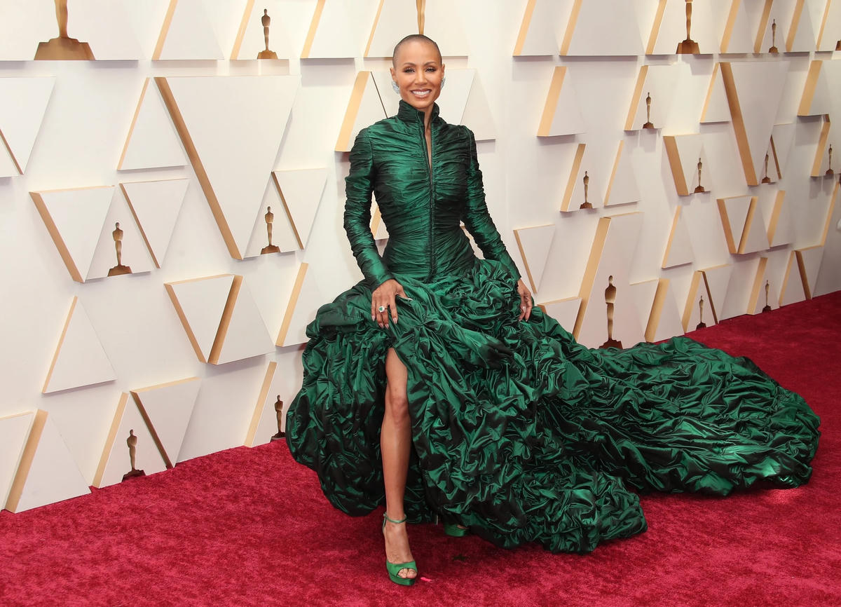 Thực ra Jada Pinkett-Smith để đầu trọc vì mắc bệnh chứ không phải theo sở thích cá nhân. Ảnh: USA Today.