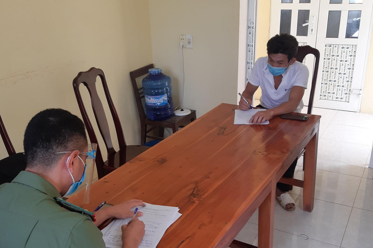 Đỗ Văn Cường thừa nhận hành vi và cam kết không tái phạm.