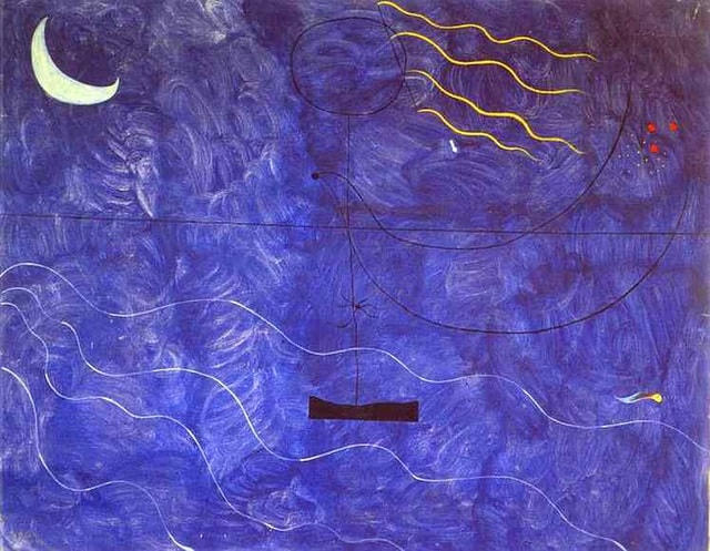 Bức "Người phụ nữ tắm" của Joan Miro, vẽ năm 1925.