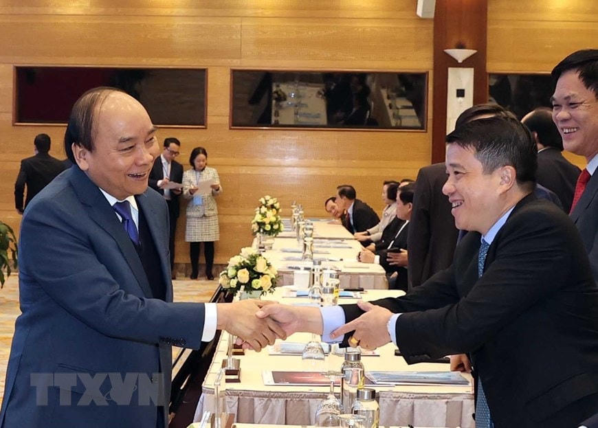 [ẢNH]Thủ tướng dự Hội nghị triển khai kế hoạch năm 2021 ngành Công Thương