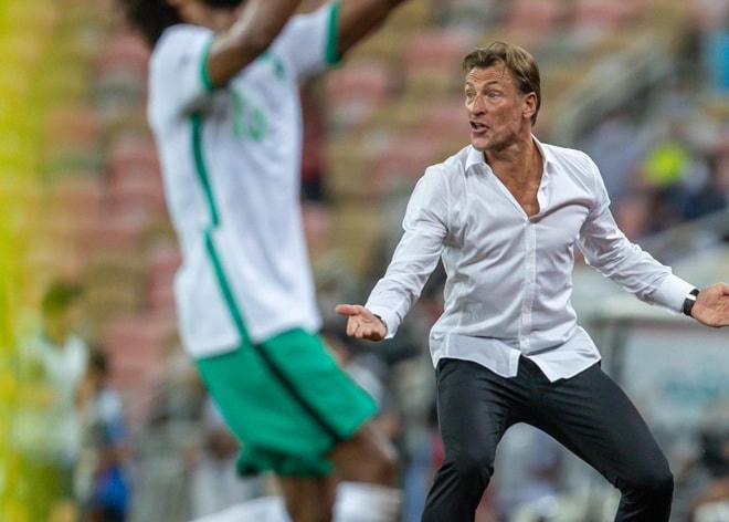 HLV Herve Renard đang hướng tới 2 cột mốc ở trận gặp Việt Nam. Nguồn: TTVH.