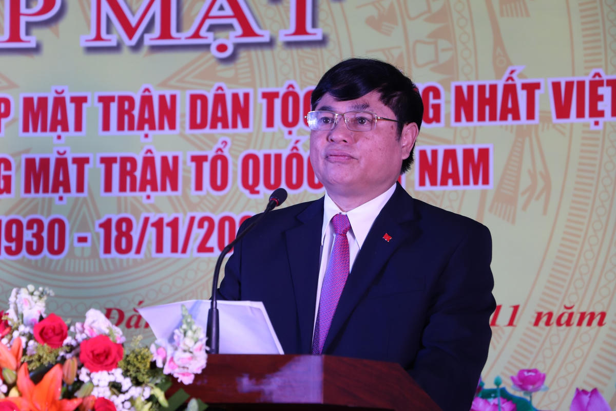 Ông Phạm Minh Tấn, Phó Bí thư Thường trực Tỉnh ủy Đắk Lắk phát biểu.