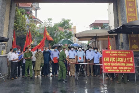 Các khu dân cư ở huyện Hải Hậu bị giãn cách được dỡ bỏ phong tỏa.