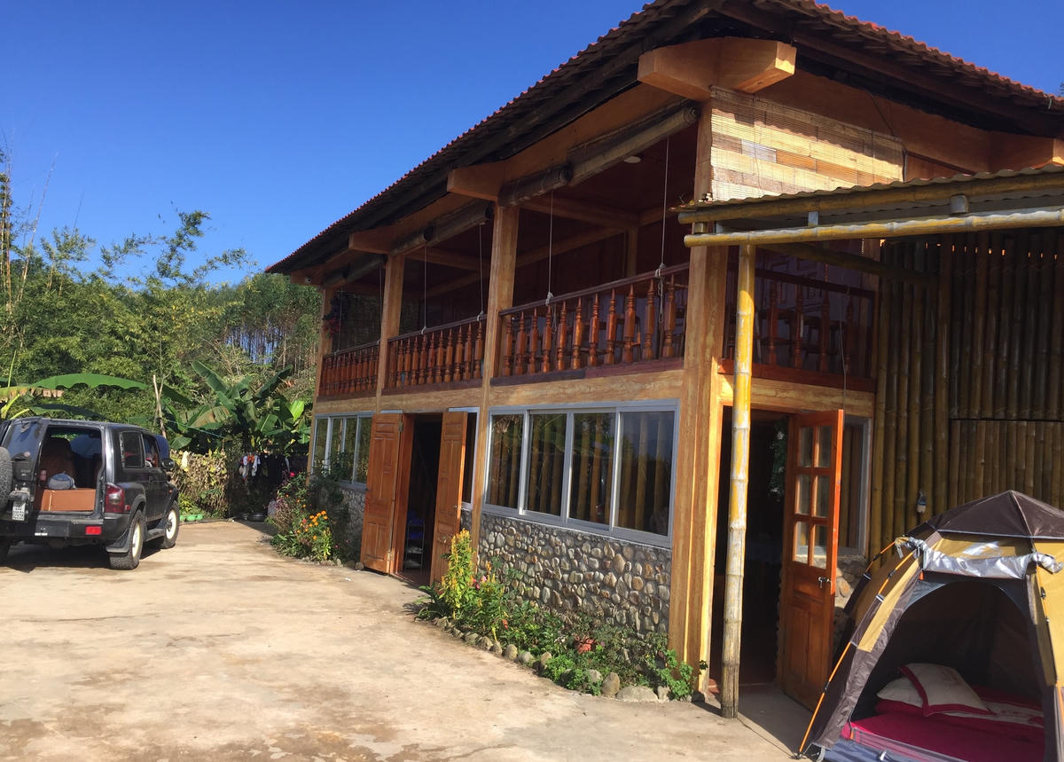 Homestay A Dào trên bản Phạt Chỉ, xã Đồng Văn, huyện Bình Liêu (Quảng Ninh).  